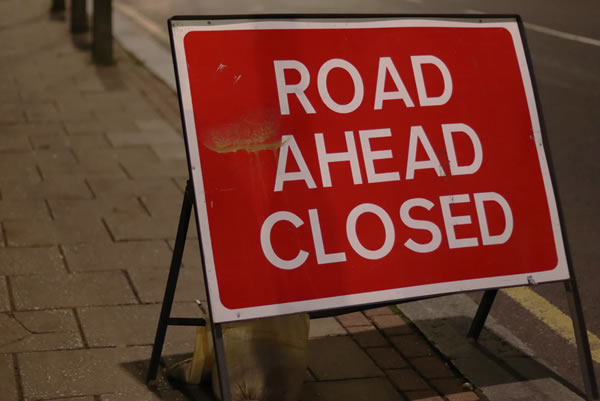 U105 Blairgowrie - Roadworks